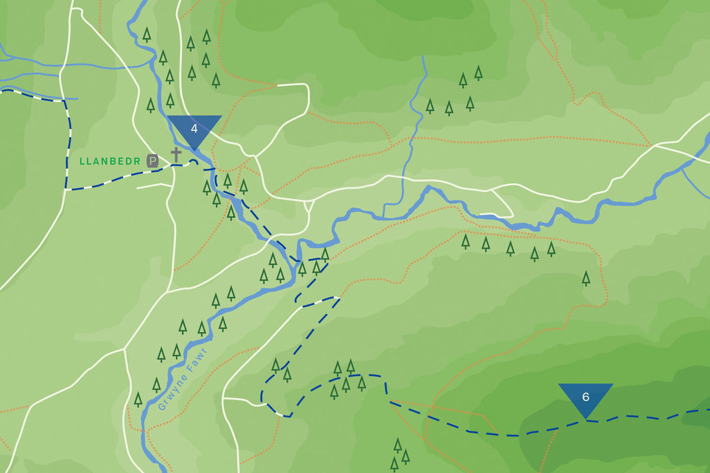 THIS WAY Abergavenny Map