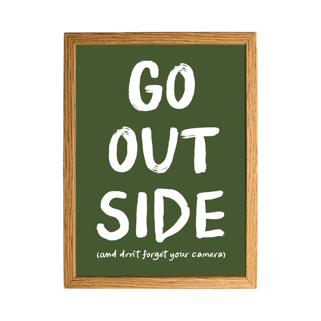 Go Outside A3 Poster
