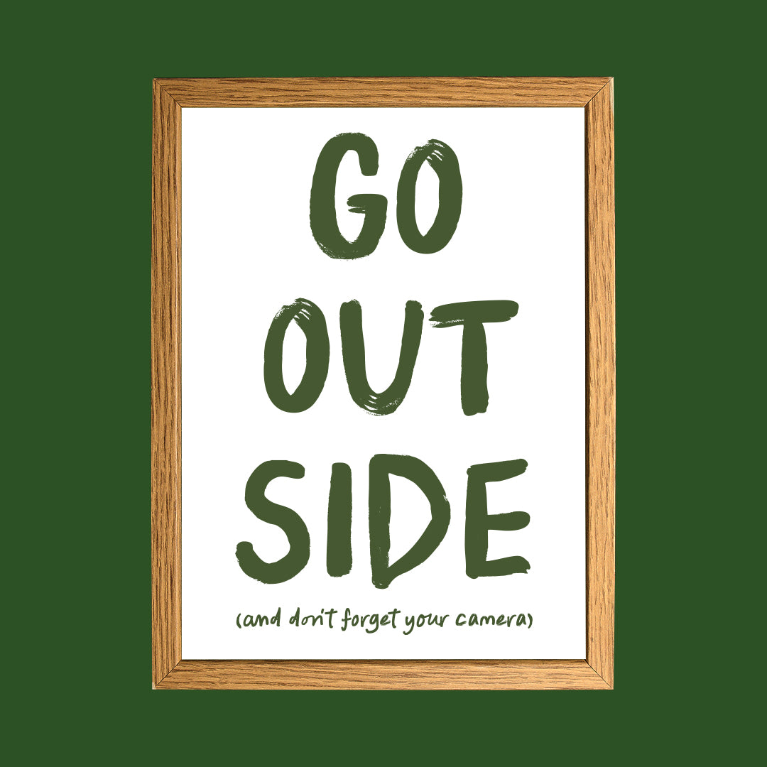 Go Outside A3 Poster