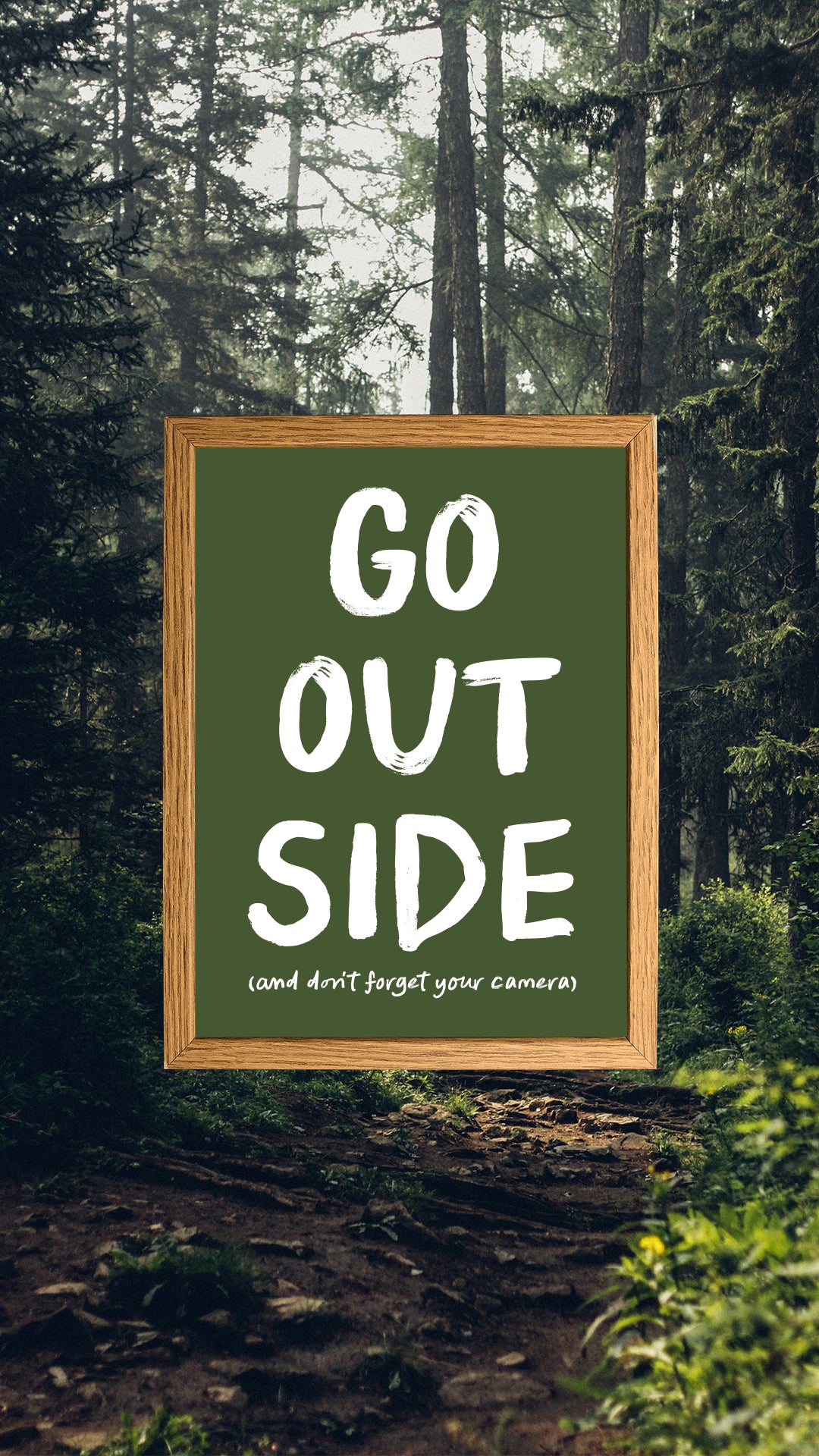 Go Outside A3 Poster