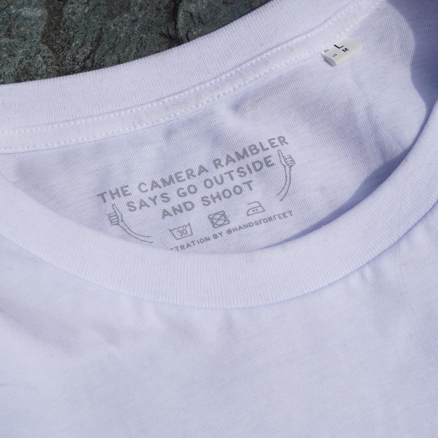 Camera Rambler Tee - White/Green/Yellow