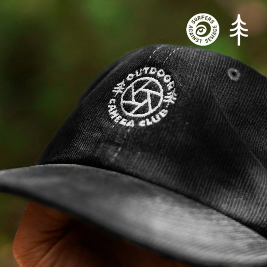 Corduroy Logo Cap - Black