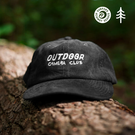 Corduroy Font Cap - Black
