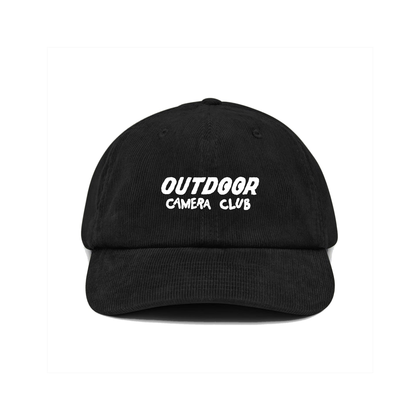 Corduroy Font Cap - Black