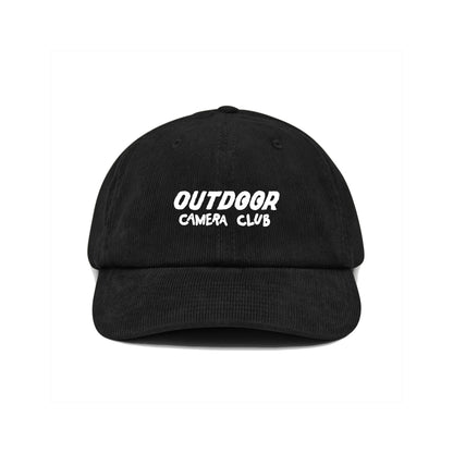 Corduroy Font Cap - Black