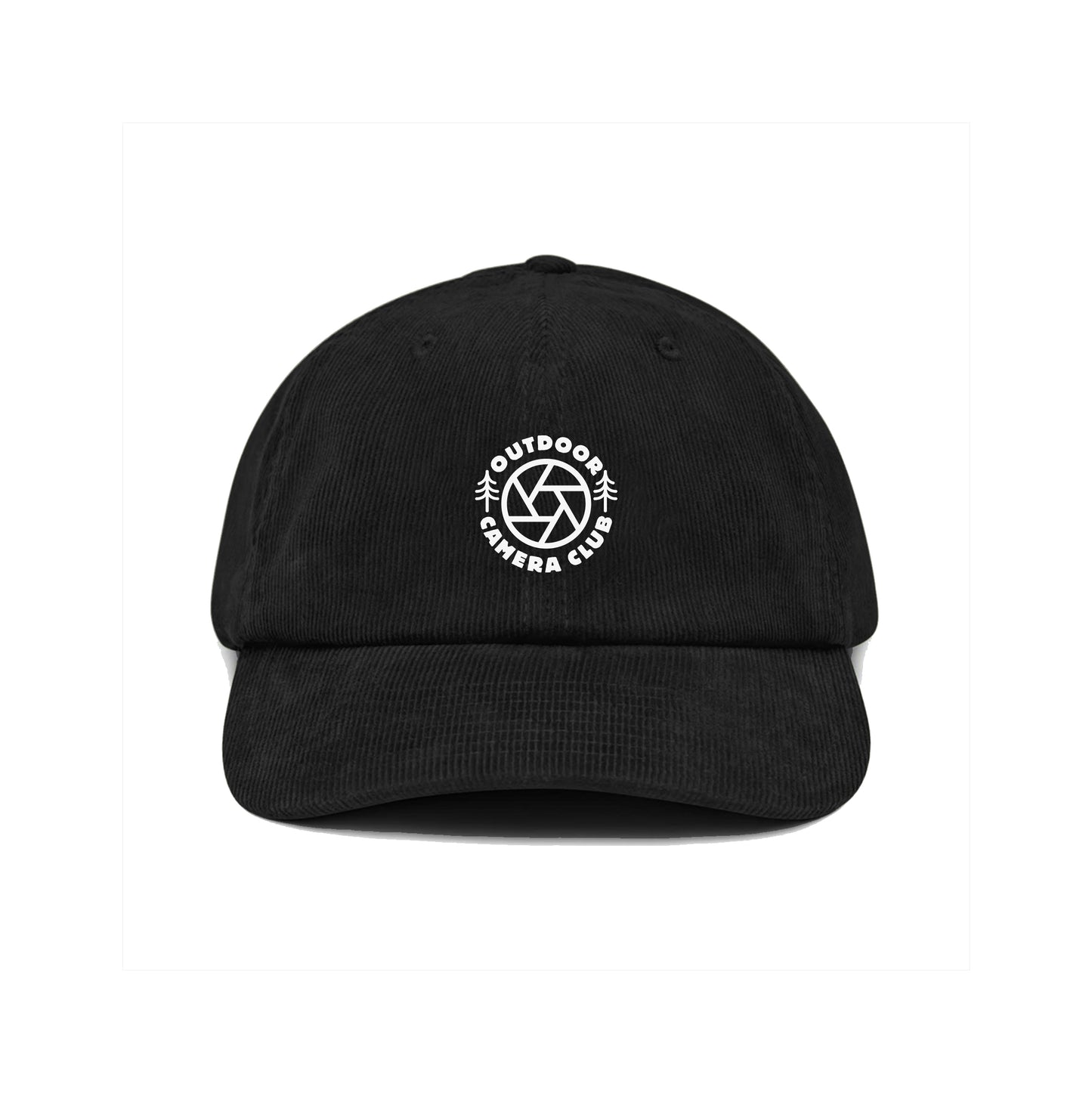 Corduroy Logo Cap - Black