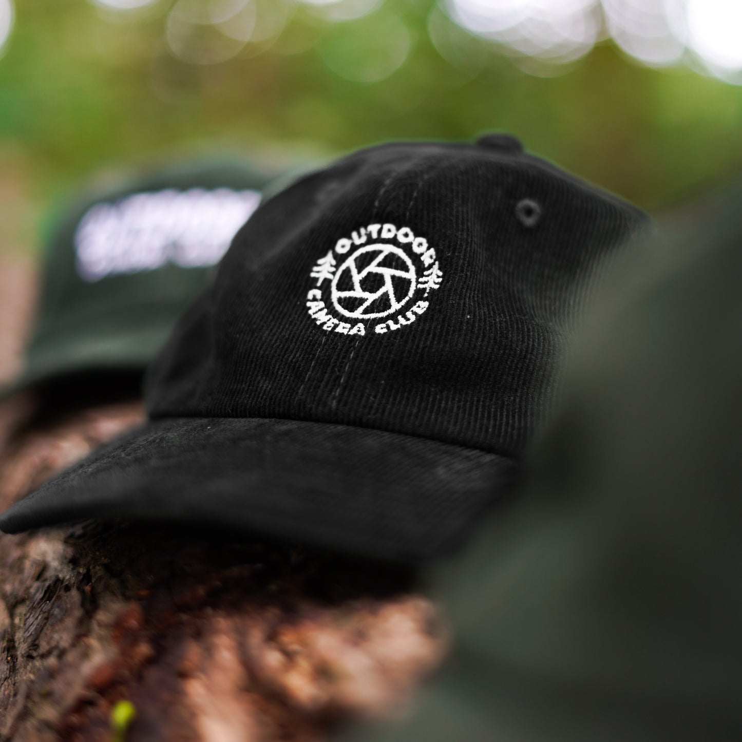 Corduroy Logo Cap - Black
