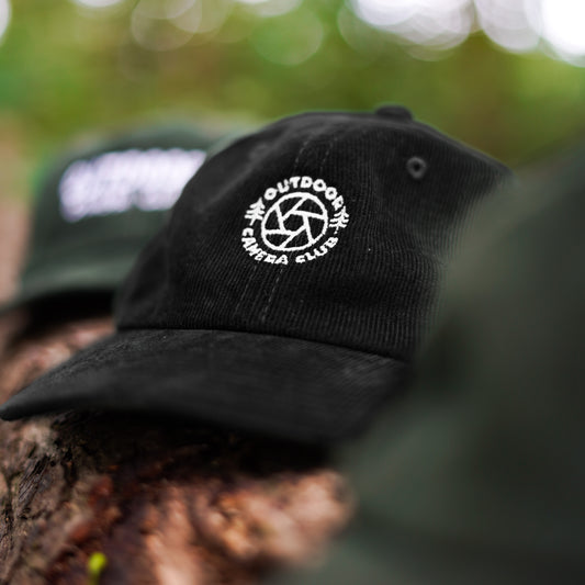 Corduroy Logo Cap - Black