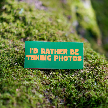 I'd rather be taking photos sticker