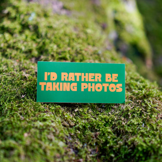 I'd rather be taking photos sticker