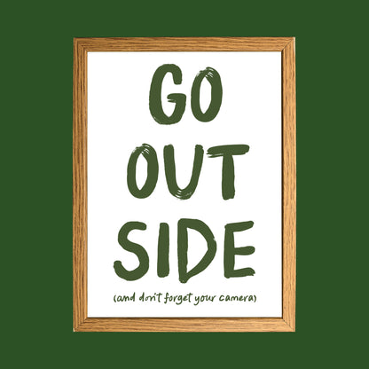 Go Outside A3 Poster