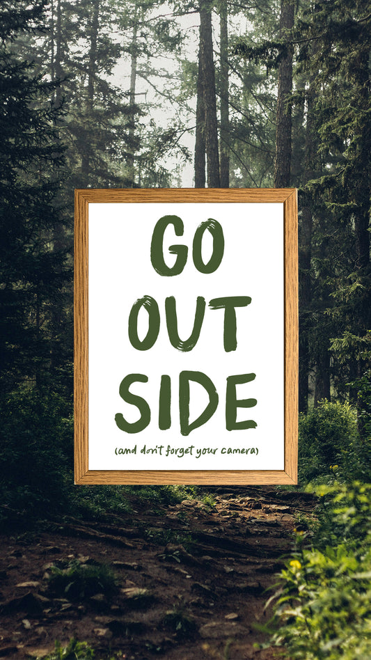 Go Outside A3 Poster