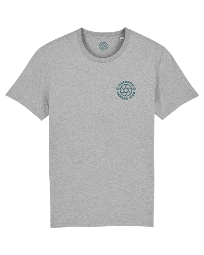 Grey Short Sleeve Logo Tee - Sea Blue