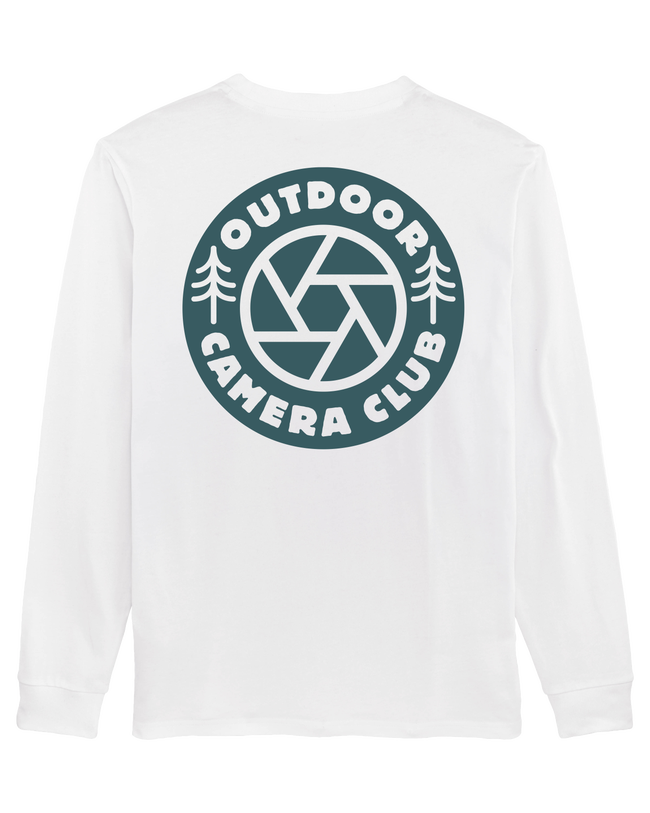 Long Sleeve Logo Tee - Sea Blue