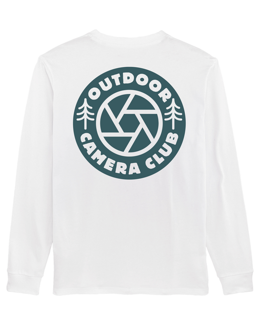 Long Sleeve Logo Tee - Sea Blue