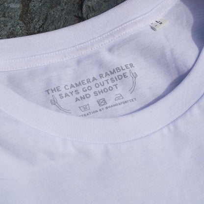 Camera Rambler Tee - White/Green/Yellow